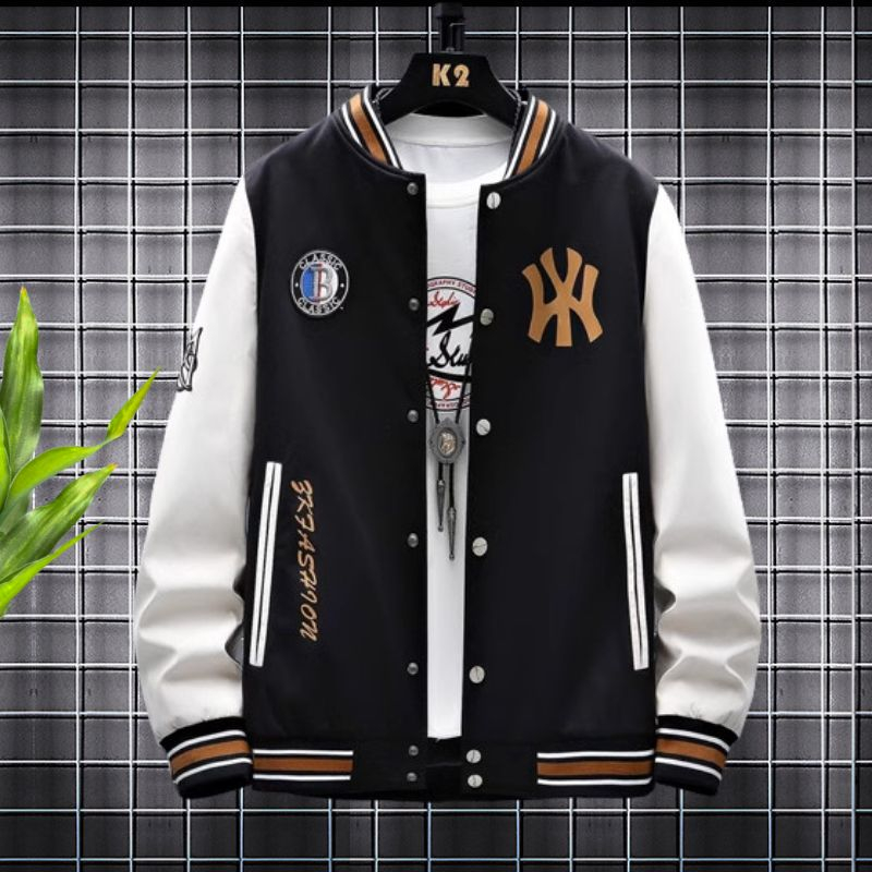 Áo Khoác Bomber Bóng Chày Nam Nữ Unisex Họa Tiết N_Y Dáng Xuông Thời Trang Zenkonu AO KHOAC NAM 049