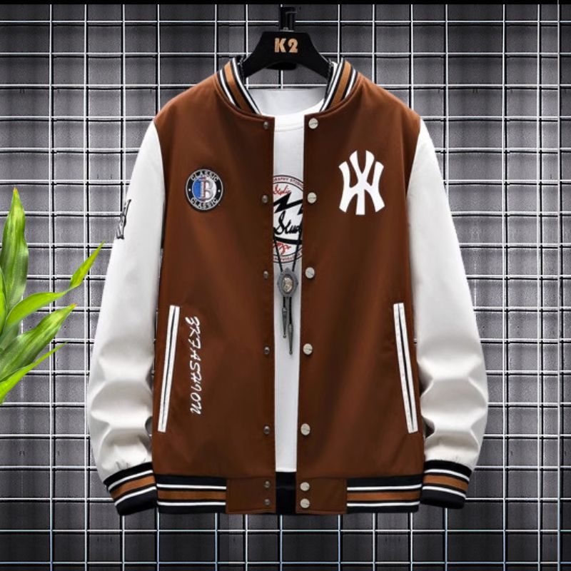 Áo Khoác Bomber Bóng Chày Nam Nữ Unisex Họa Tiết N_Y Dáng Xuông Thời Trang Zenkonu AO KHOAC NAM 049