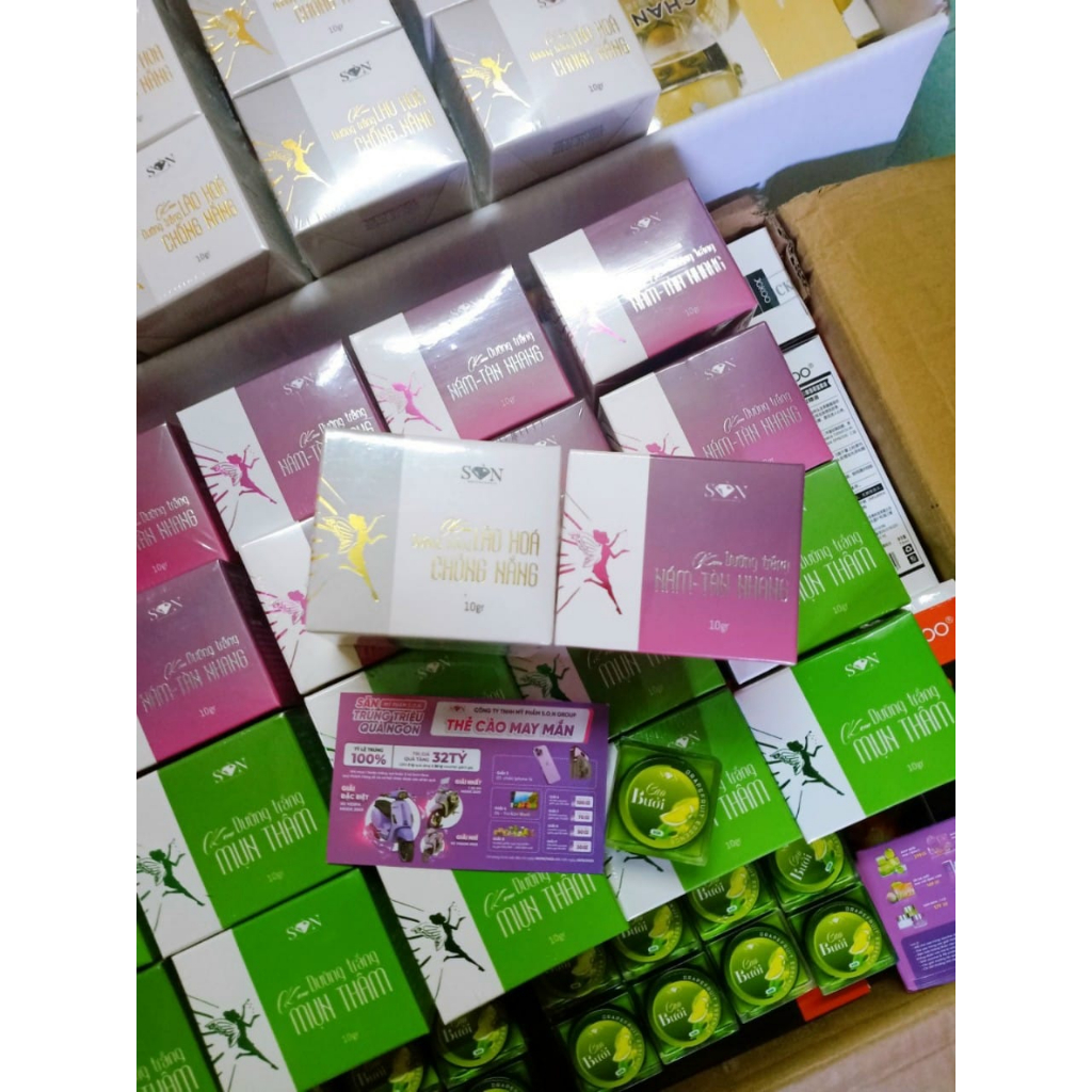 Kem Face SON Chống Lão Hóa Nám Da - Nguyễn Tiên, Tặng Cao Bưởi & Thẻ Cào