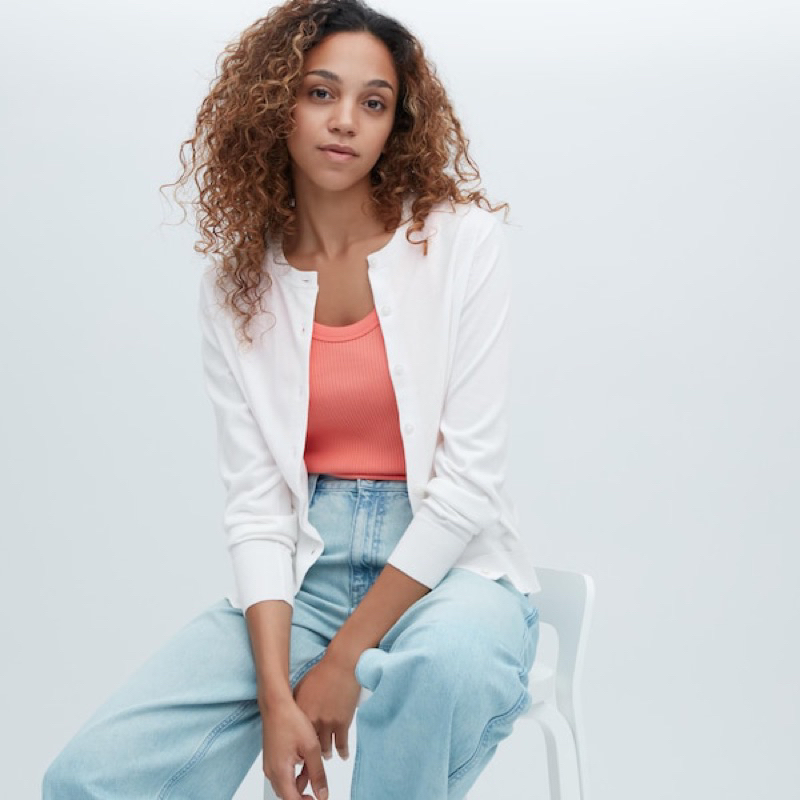 Áo cardigan len chống tia UV