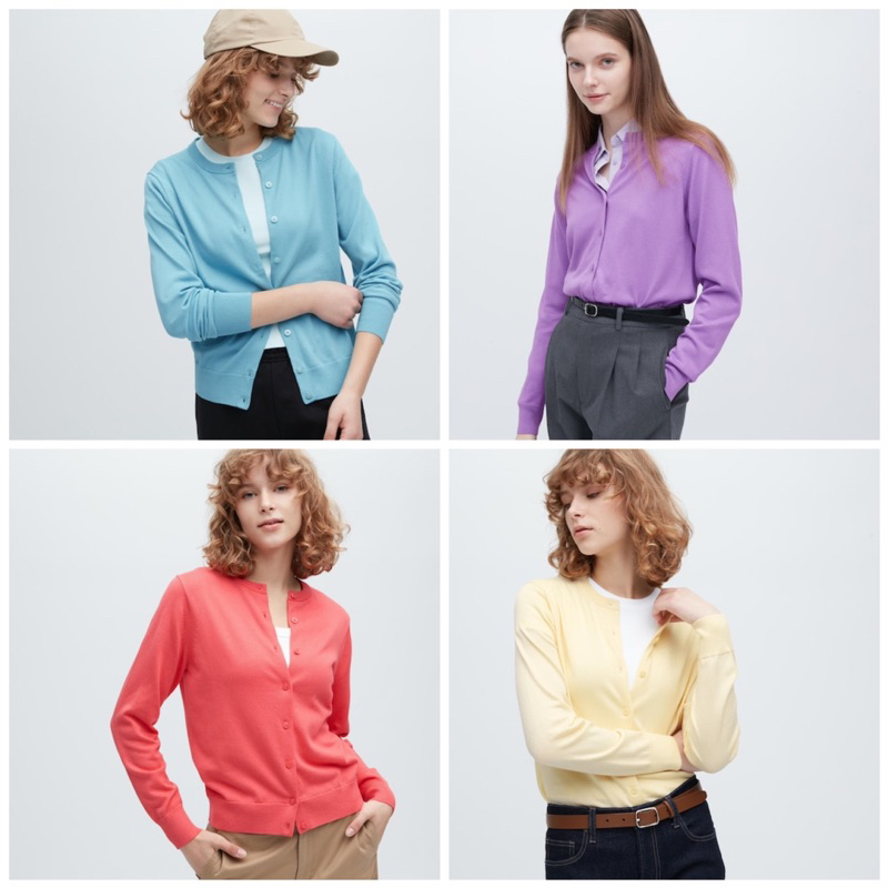 Áo cardigan len chống tia UV