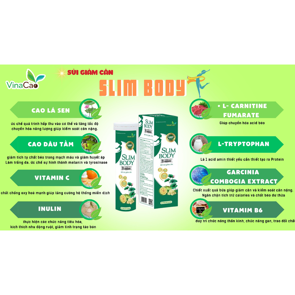 Viên sủi giảm cân cấp tốc Slim Body Hamii - Giảm cân nhanh, an toàn, không cần ăn kiêng