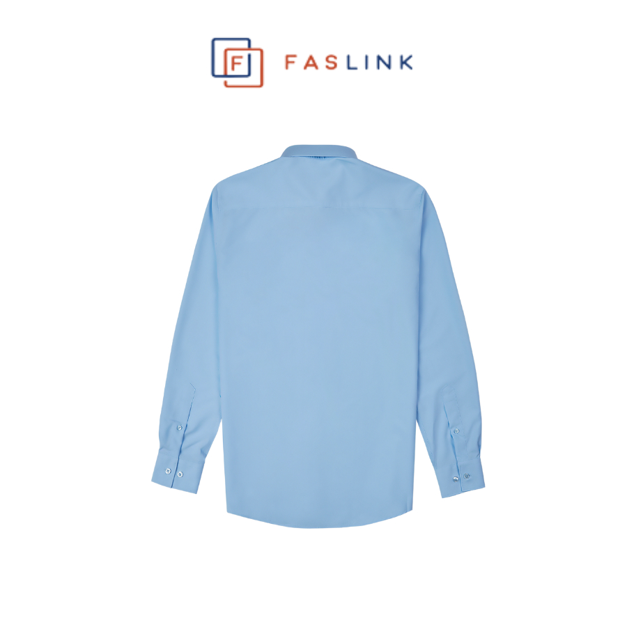 Áo Sơ Mi Nam Basic vải modal siêu mát  Faslink- Xanh Đậm