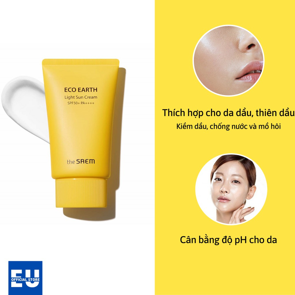 Kem Chống Nắng THE SAEM ECO EARTH POWER SUN CREAM ++++