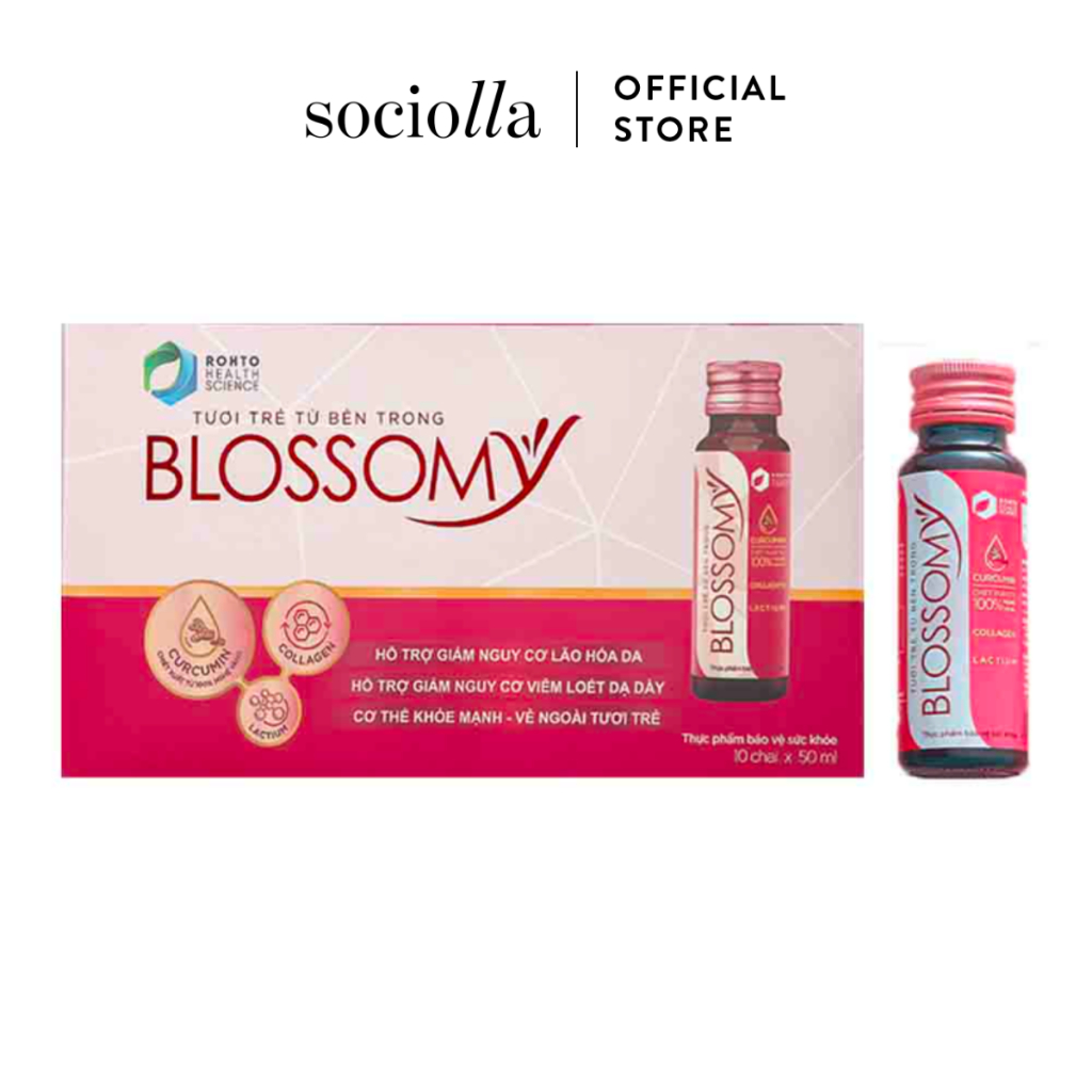 Thực Phẩm Bảo Vệ Sức Khỏe Blossomy Curcumin & Collagen 50ml x10