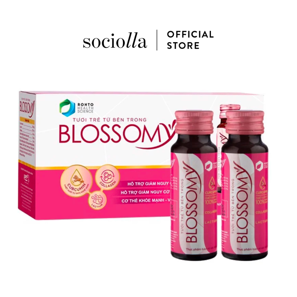 Thực Phẩm Bảo Vệ Sức Khỏe Blossomy Curcumin & Collagen 50ml x10