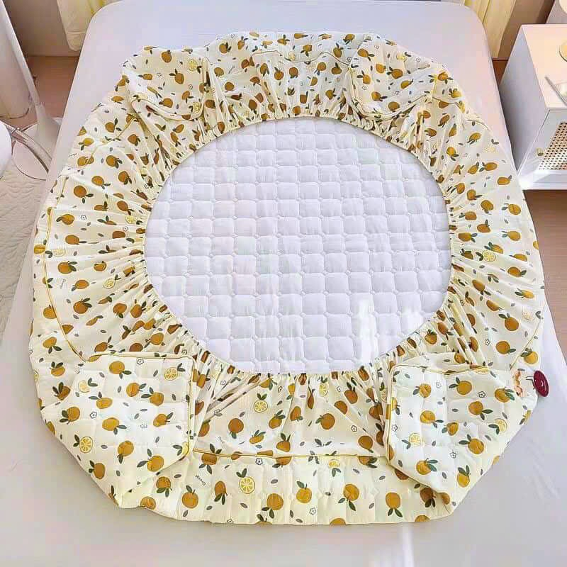 Bộ ga gối đũi xơ đậu nành thoáng mát thấm hút mồ hôi, ga gối trần bông đũi cotton chất liệu mềm mại thoáng khí