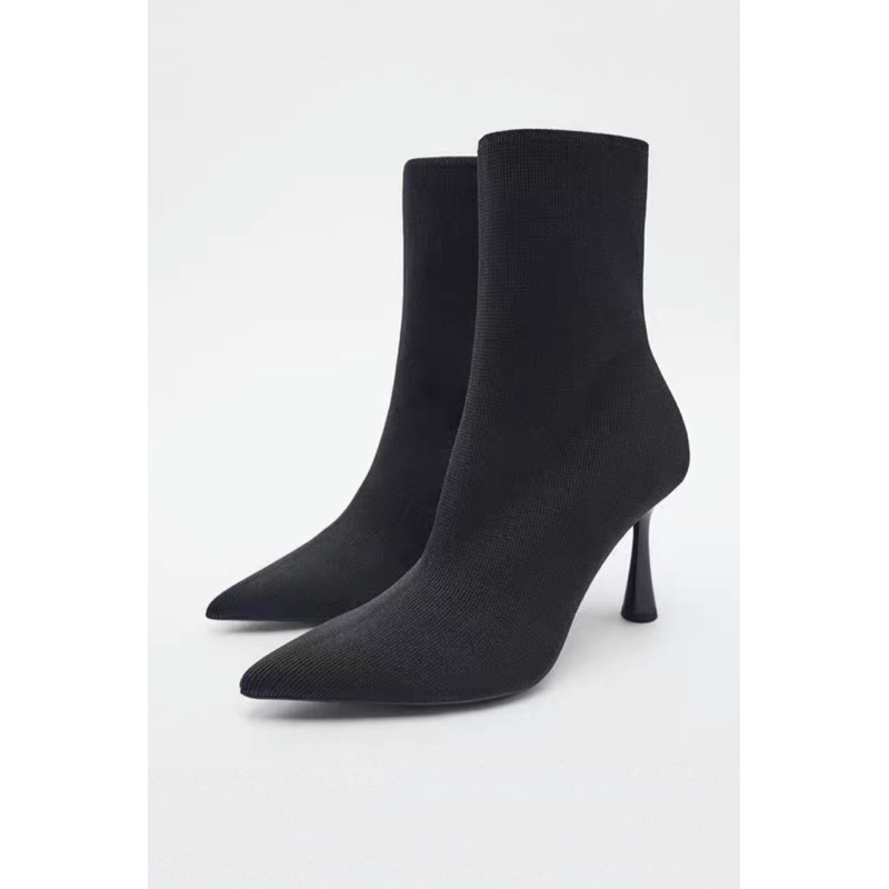 Order bốt ZARA 2022 xuất dư của nữ Bốt vải đến cổ chân
