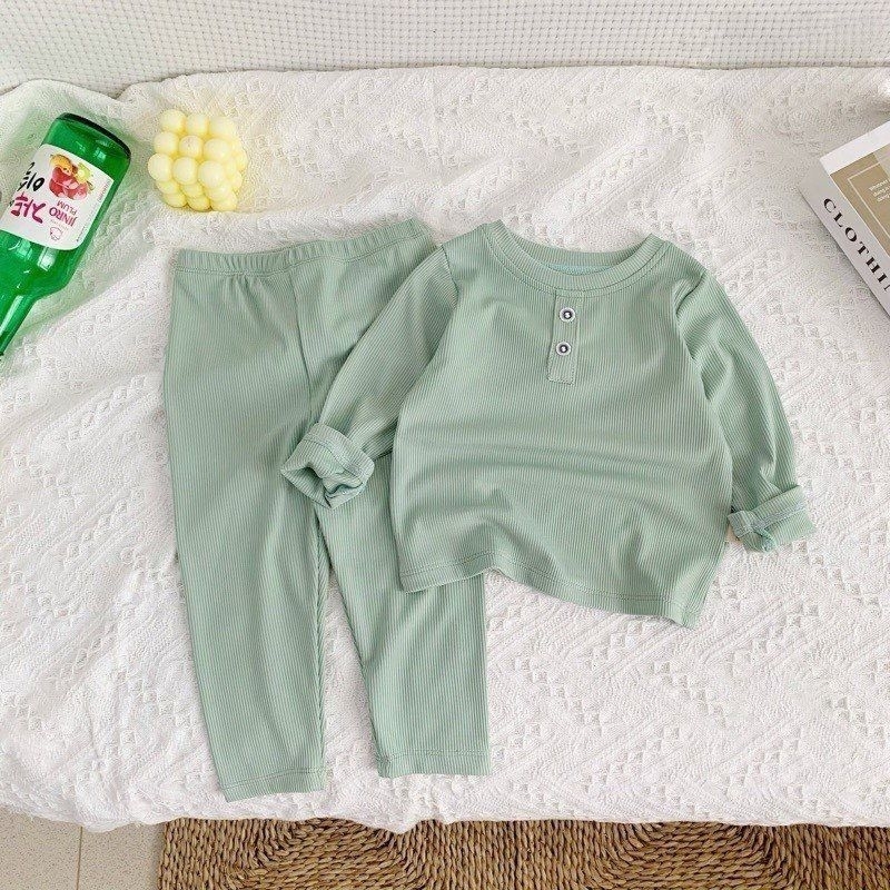 Bộ Tăm Lạnh Dài Tay Cho Bé Trai và Gái 0-3tuổi - Htrkids