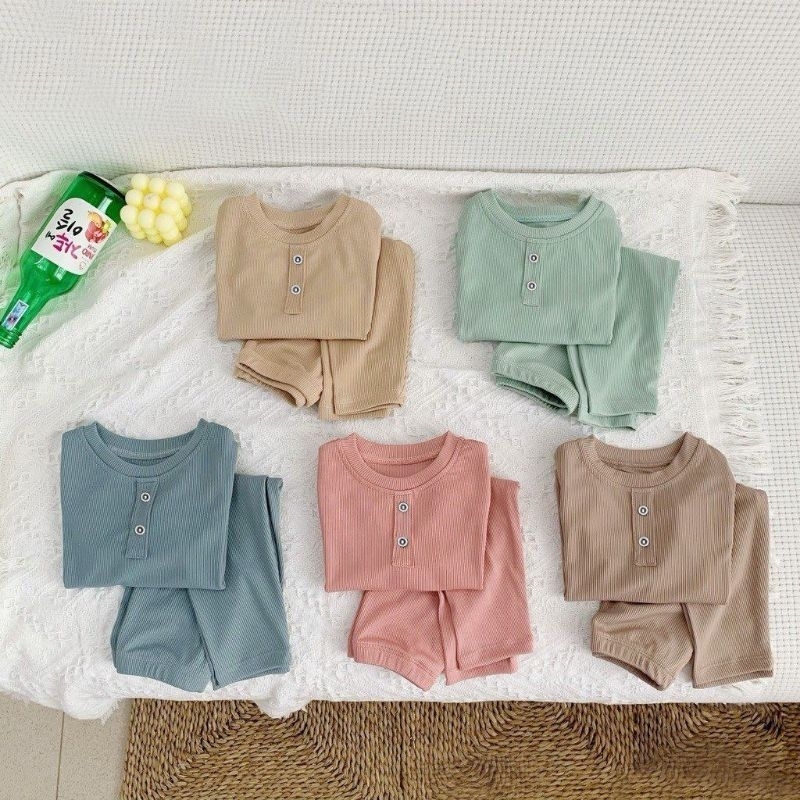 Bộ Tăm Lạnh Dài Tay Cho Bé Trai và Gái 0-3tuổi - Htrkids