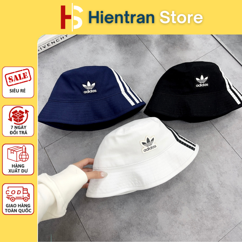 Mũ Nón Vành A.DI.DAS Cá Tính, Trẻ Trung Chất Liệu Kaki Cao Cấp