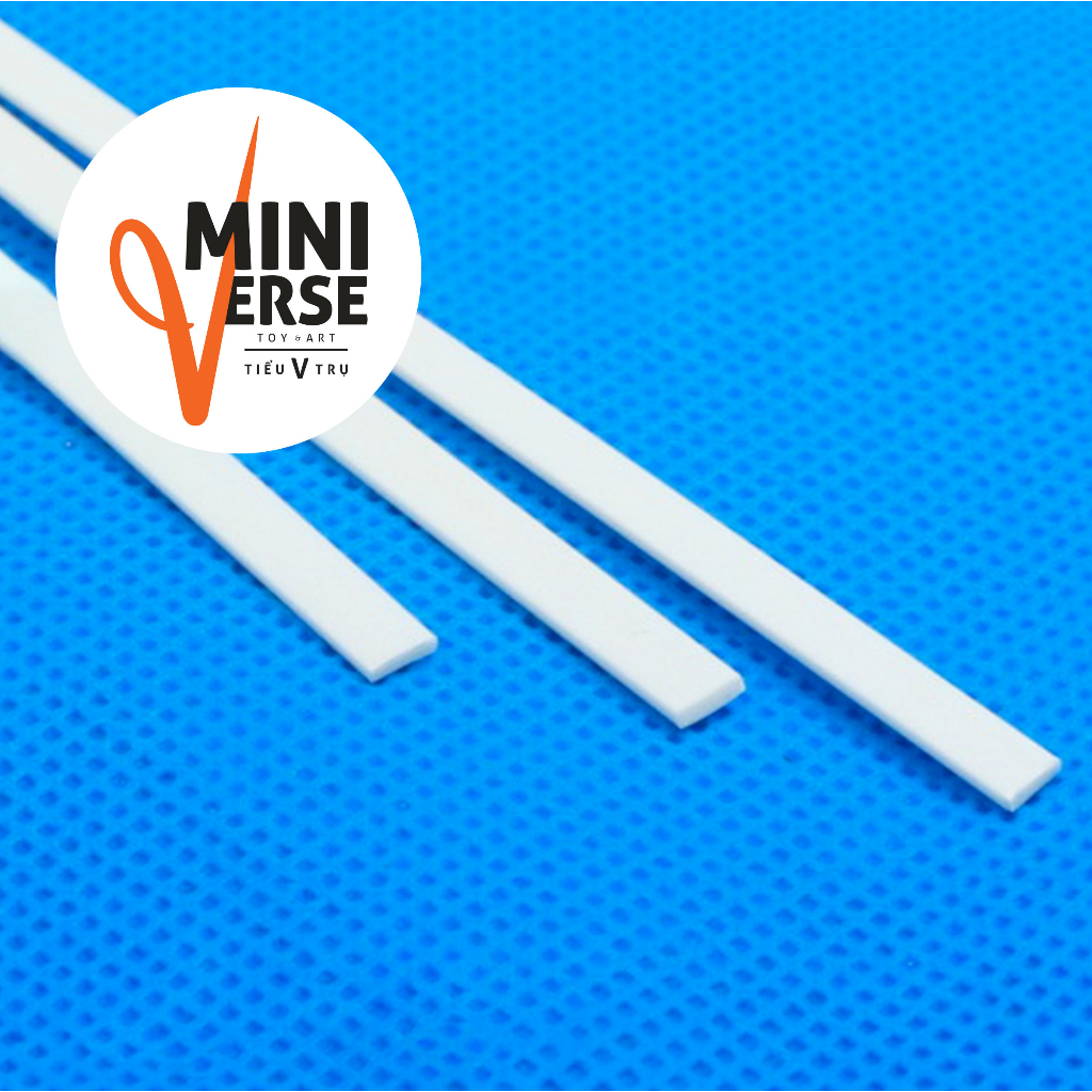 Thanh ABS, Cột nhựa làm mô hình, dạng hình chữ nhật (dài 50cm/cây)