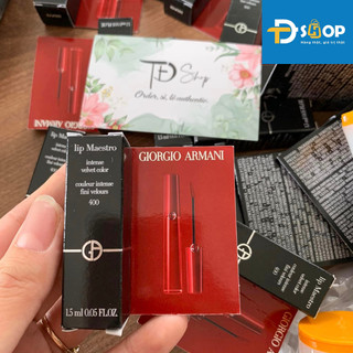 Son kem giorgio armani mini size lip maestro màu 400 - the red và 103 - hồng nude