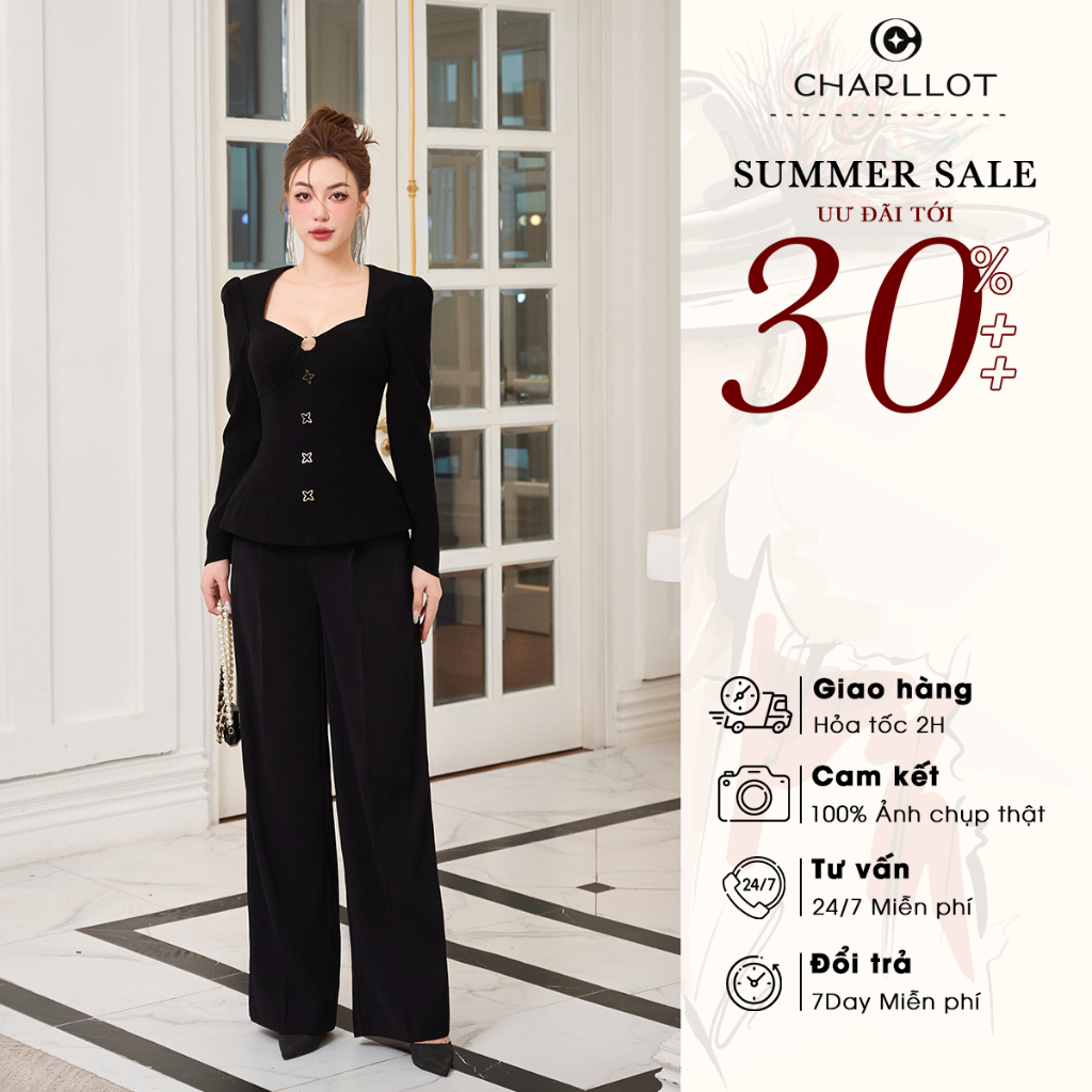 Set Đồ Nữ Áo JOUS Chân Váy FUNY Thiết Kế Cao Cấp CHARLLOT Co Giãn Giảm Nhăn Sang Trọng Lịch Sự Tôn Dáng Đi Làm CL65