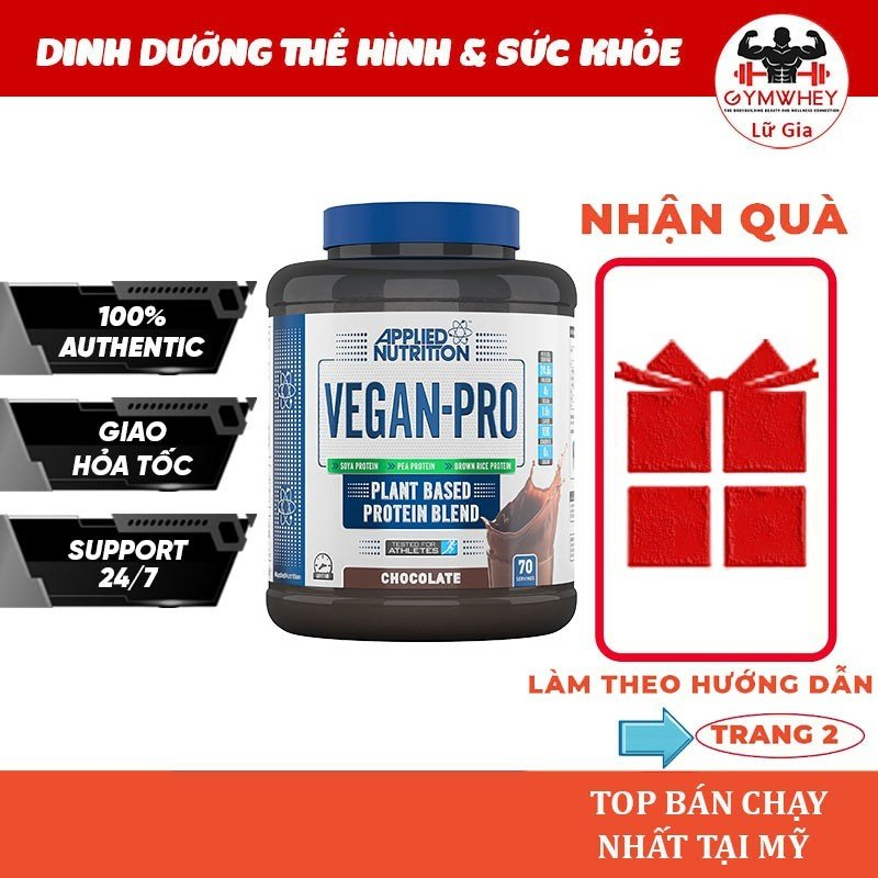 Đạm Thực Vật Applied Nutrition Vegan Pro 2,1kg
