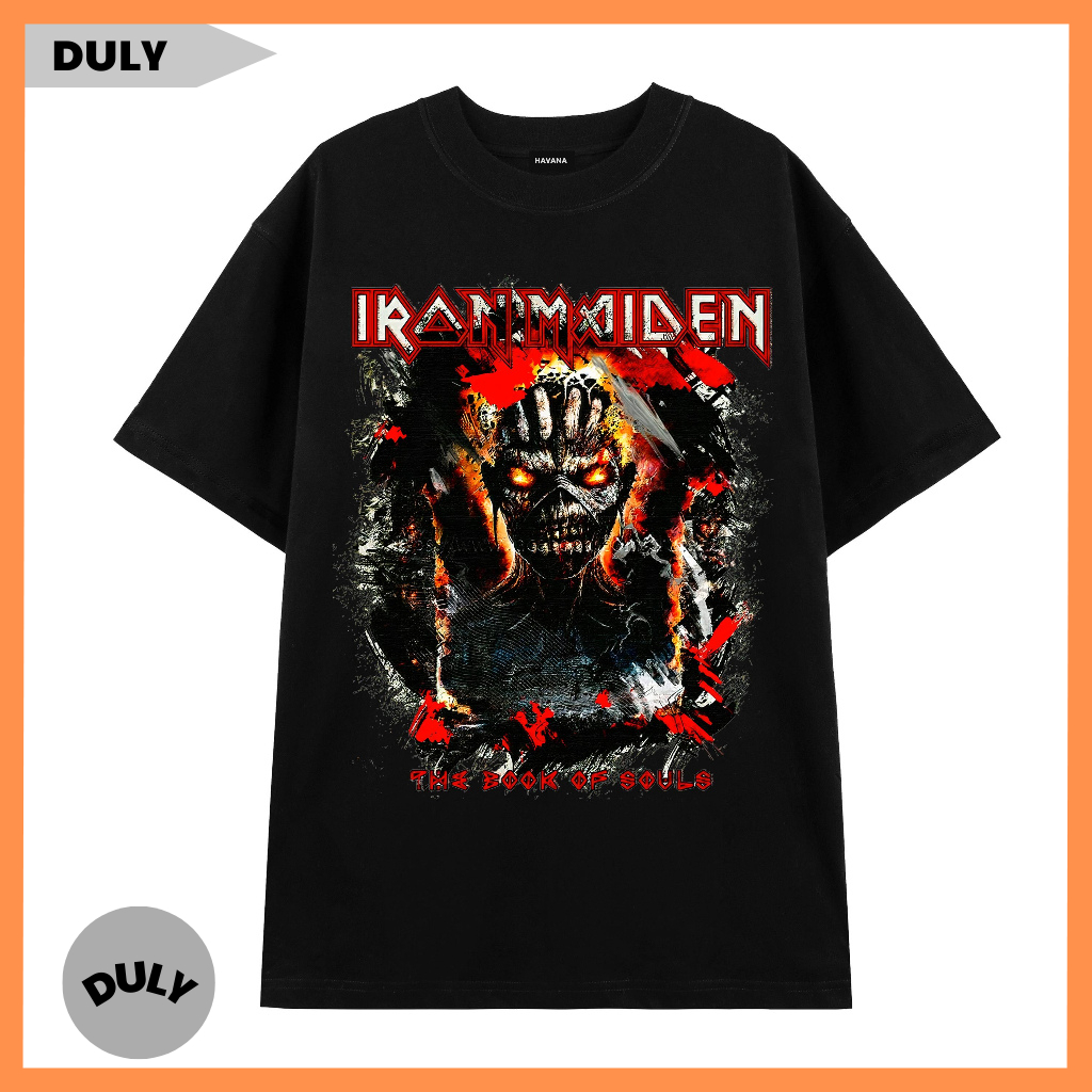 Áo thun Iron Maiden , Áo Thun Rock Band hình in cực ngầu, Chất vải cotton co dãn thoáng mát 4 chiều