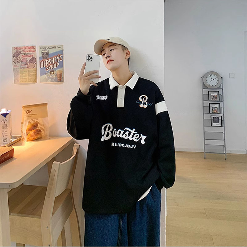 Áo Sweater Polo Nỉ Nam Nữ Dài Tay Unisex In Chữ Boaster Phong Cách Ulzzang Thời Trang Zenkonu TOP NAM 280