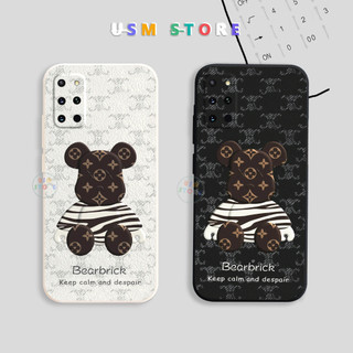 Ốp lưng Samsung S20 / S20 Plus / Note 20 / M52, chất TPU, cạnh vuông, hình Gấu Bearbrick