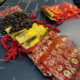 Túi Voan Đỏ Dây Rút, Vỏ Túi Thơm Đựng Cà Phê, Thảo Mộc, Đựng Muối, Đựng Gạo,Hoa Khô