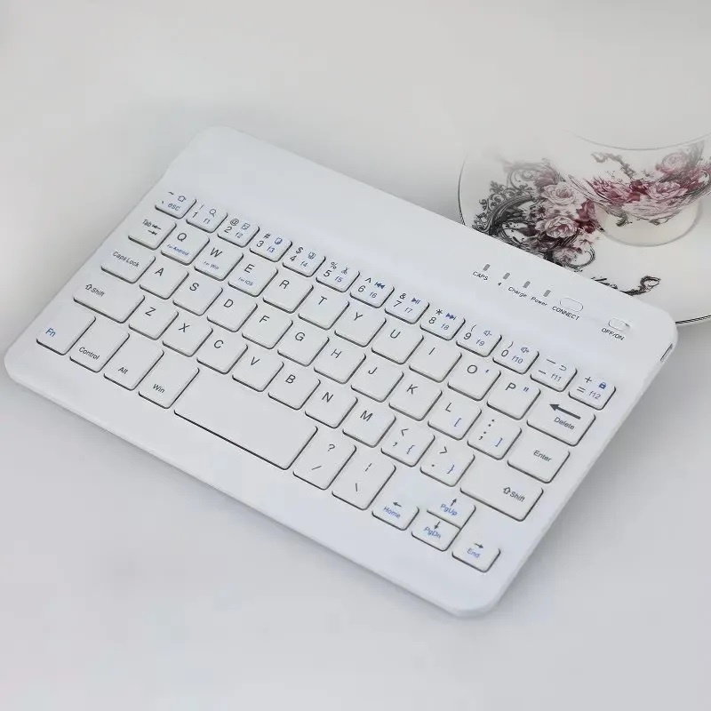 Bàn Phím Bluetooth Không Dây Mini BK01 7 Inch Dạng Phẳng Chuyên Dụng Cho Tablet / Điện Thoại