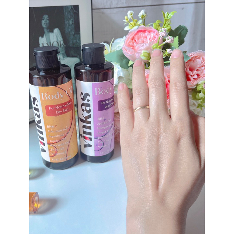 BODY OIL BHA VINKAS DƯỠNG TRẮNG KHOẺ DA