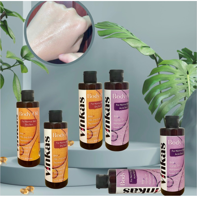 BODY OIL BHA VINKAS DƯỠNG TRẮNG KHOẺ DA
