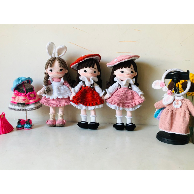 Búp bê len HandMade Nấm Amanita
