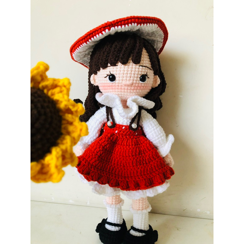 Búp bê len HandMade Nấm Amanita