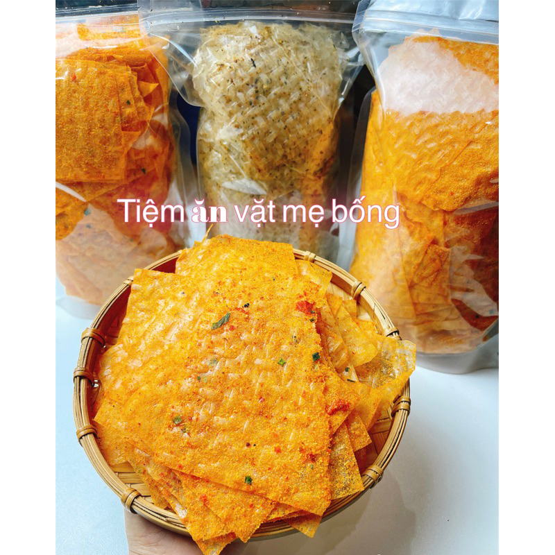 Bánh Tráng Phô Mai Tôm Hành 300g Tiệm Ăn Vặt Mẹ Bống