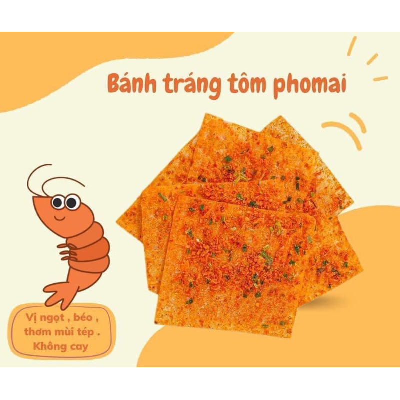 Bánh Tráng Phô Mai Tôm Hành 300g Tiệm Ăn Vặt Mẹ Bống