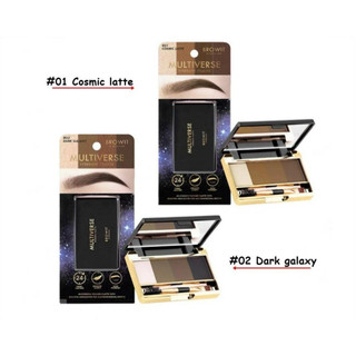 Bột kẻ mày Nongchat Multiverse Eyebrow Palette 4 ô [Nika Cosmetics]