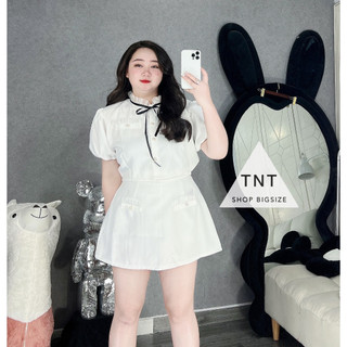 SET ÁO VÁY THẮT DÂY TIỂU THƯ  [TNT SHOP BIGSIZE 60KG 90KG]