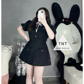 SET ÁO VÁY THẮT DÂY TIỂU THƯ  [TNT SHOP BIGSIZE 60KG 90KG]