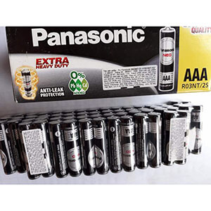 Pin tiểu AAA Panasonic đũa đen R03NT/2S (pin tiểu nhỏ)