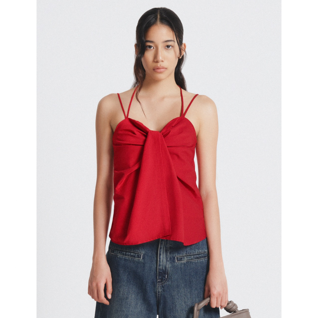 ASPIRIN BUSTIER BOWTIE CAMI - Áo 2 dây cúp ngực