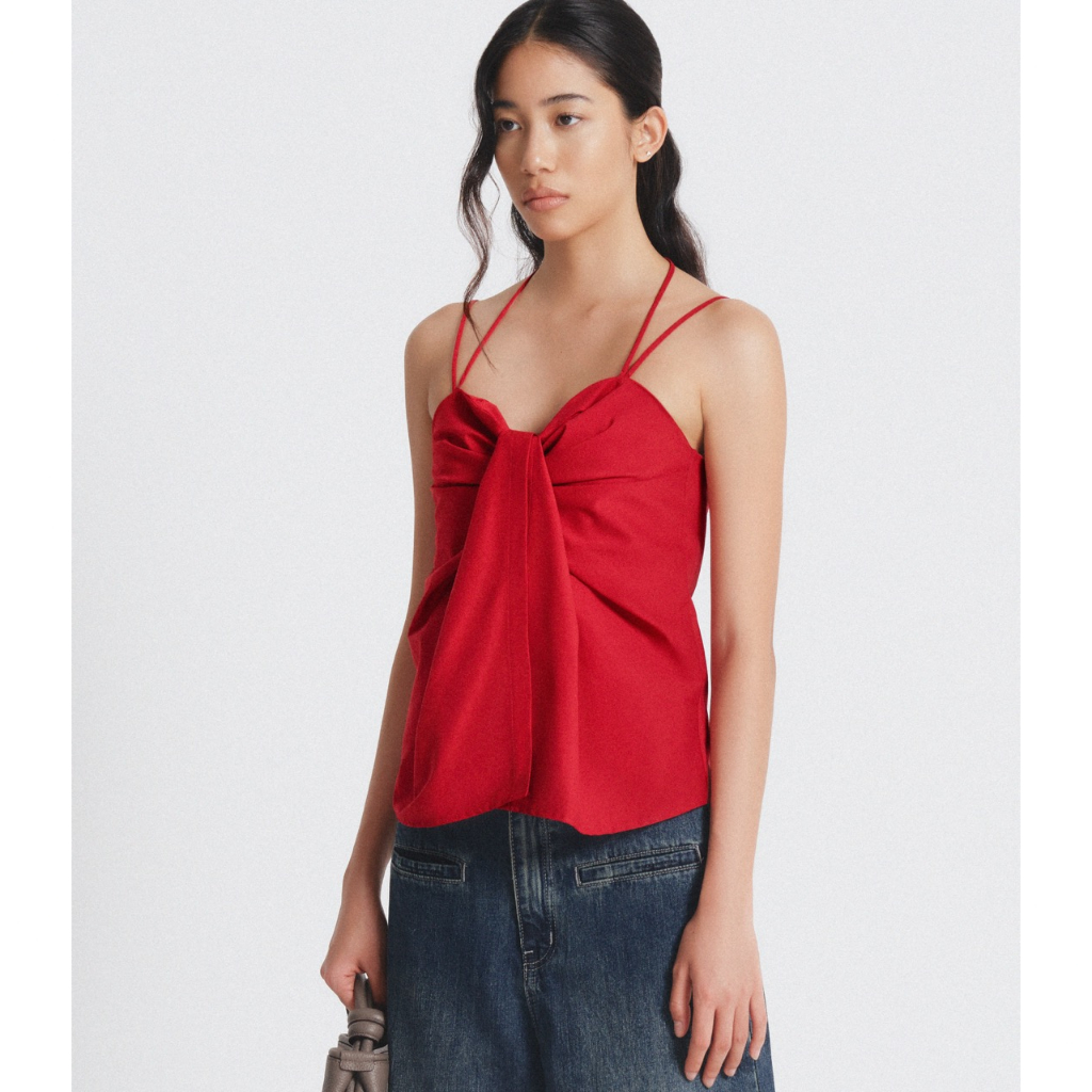 ASPIRIN BUSTIER BOWTIE CAMI - Áo 2 dây cúp ngực