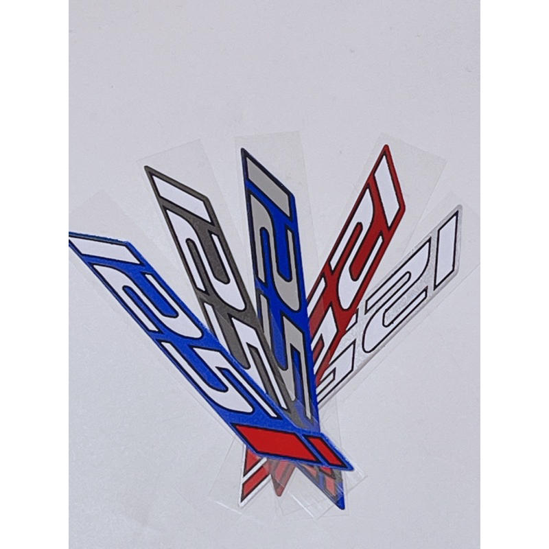 Bộ tem dán xe chữ Wave nổi + số 125i, mẫu Wave Thái hàng cao cấp có sẵn keo dán