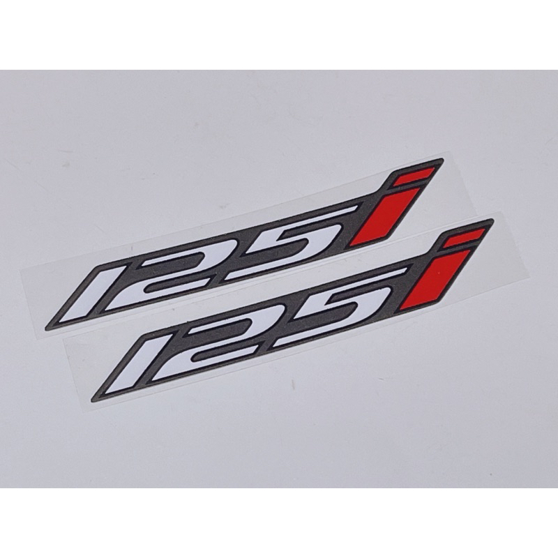 Bộ tem dán xe chữ Wave nổi + số 125i, mẫu Wave Thái hàng cao cấp có sẵn keo dán