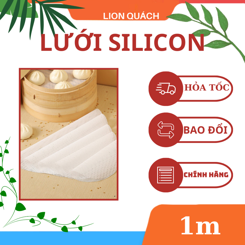 Tấm lưới silicon hấp bánh bao , hấp xôi 20cm -26cm
