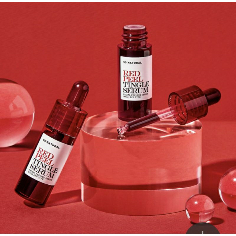 Tinh chất peel da mini 11ml Red peel Tingle Serum giúp loại bỏ tế bào chết, tái tạo da, không bong tróc