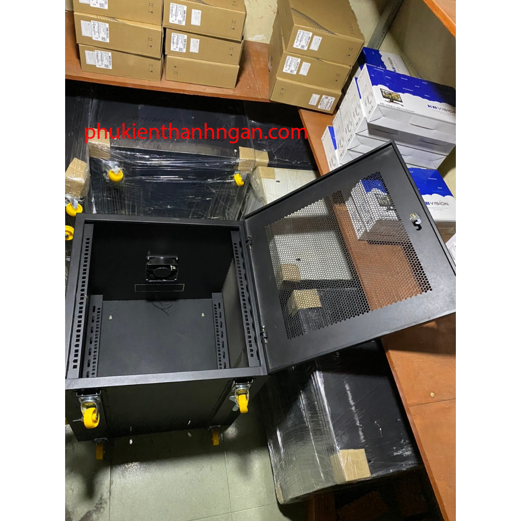 TỦ RACK 10U-D600 Bánh Xe - 56x56x60