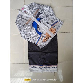 Bộ Pijama lụa xước dài