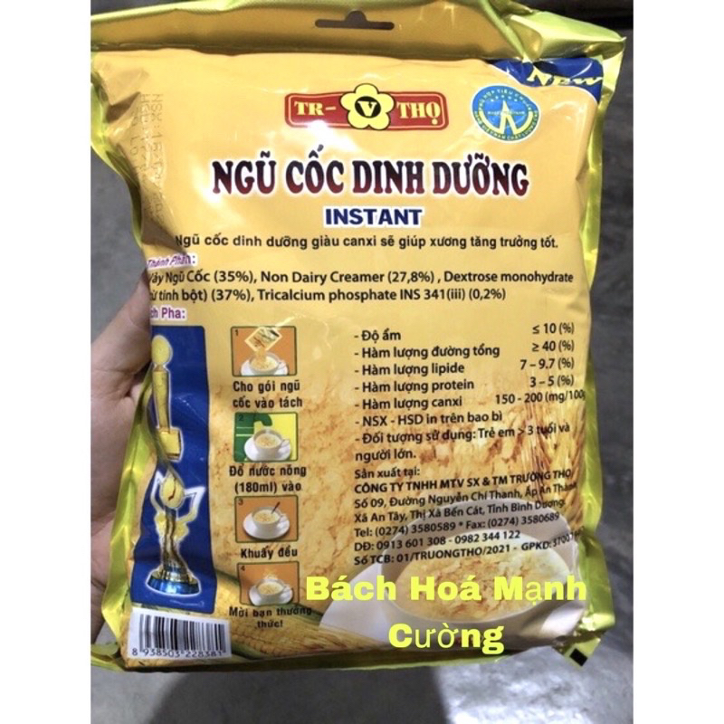 Bột ngũ cốc dinh dưỡng Trường Thọ 1 bịch 20 gói x 24g thơm ngon giàu canxi
