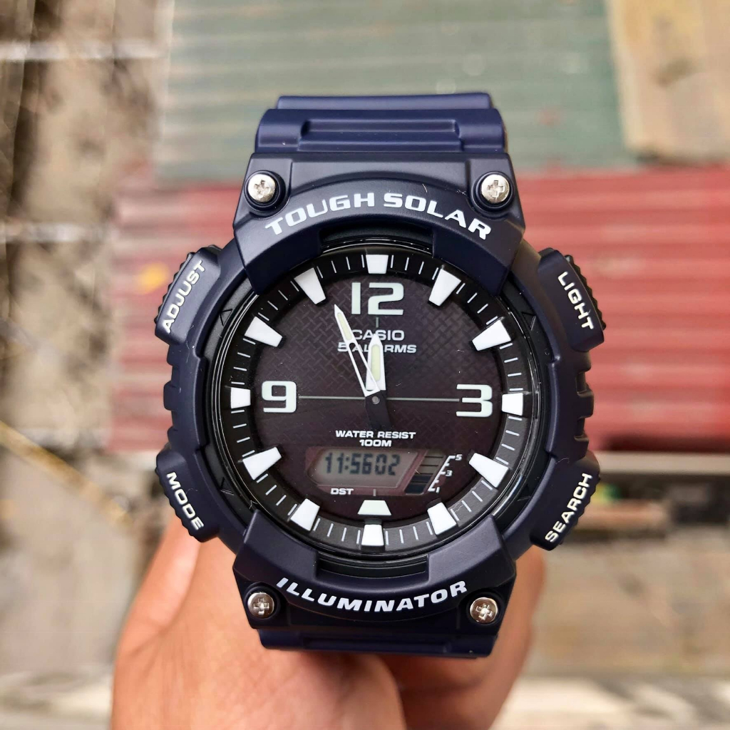 Đồng hồ Casio Tough Solar nam AQ-S810W-2A2VDF dây cao su chính hãng