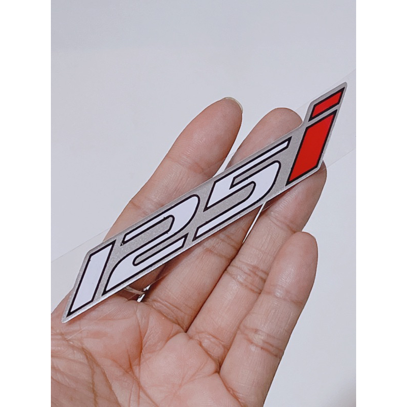 Bộ tem dán xe chữ Wave nổi + số 125i, mẫu Wave Thái hàng cao cấp có sẵn keo dán