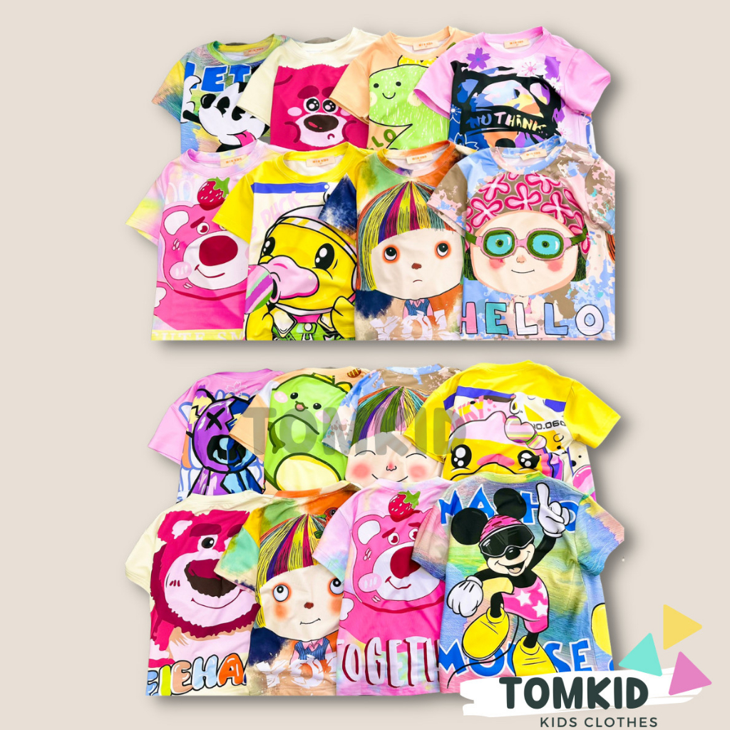 Đồ bộ cho bé gái đồ dài cho bé gái thun lạnh giả Jean chính phẩm loại 1 co giãn không nhão vải 10-40kg Tomkids