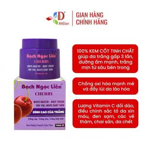 Kem dưỡng trắng da toàn thân Bạch Ngọc Liên Cherry - White Master Body Cream 120g