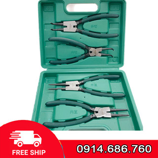 Bộ 4 kìm mở phe dài 24cm, kìm phe cong, thẳng, ra vào loại dài