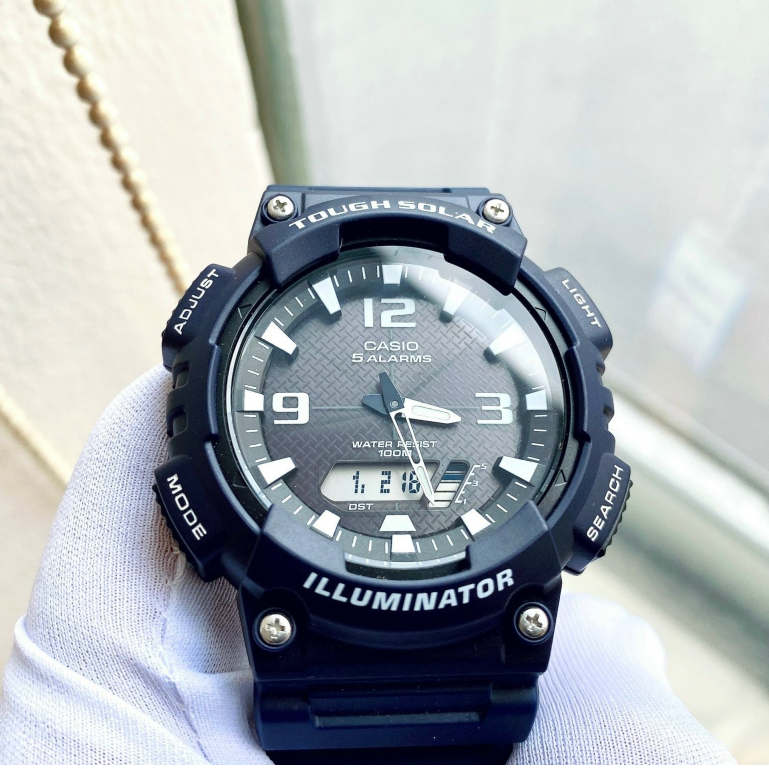 Đồng hồ Casio Tough Solar nam AQ-S810W-2A2VDF dây cao su chính hãng