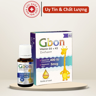 [Xả hàng 08/2025]Vitamin D3 + K2 GBON Nhập Khẩu Chính Hãng Từ Châu Âu